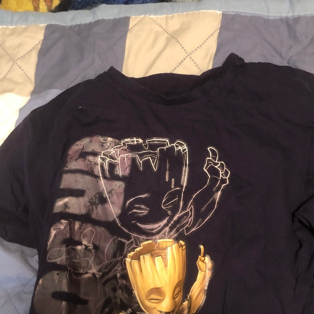 Black Groot Graphic Tee - Brand Unspecified